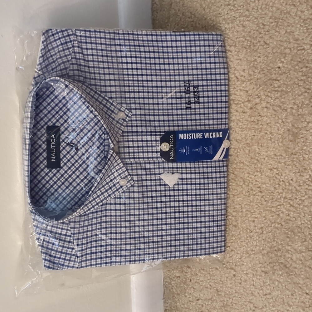 Nautica dress shirt, 16-16.5, 32/33